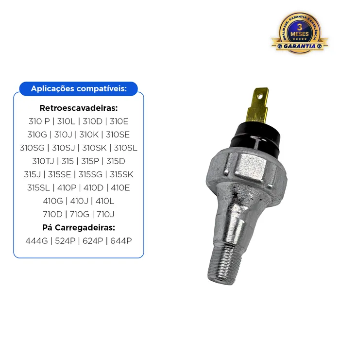 AT85174 | Sensor de Pressão de Óleo Aplicável John Deere 5055E