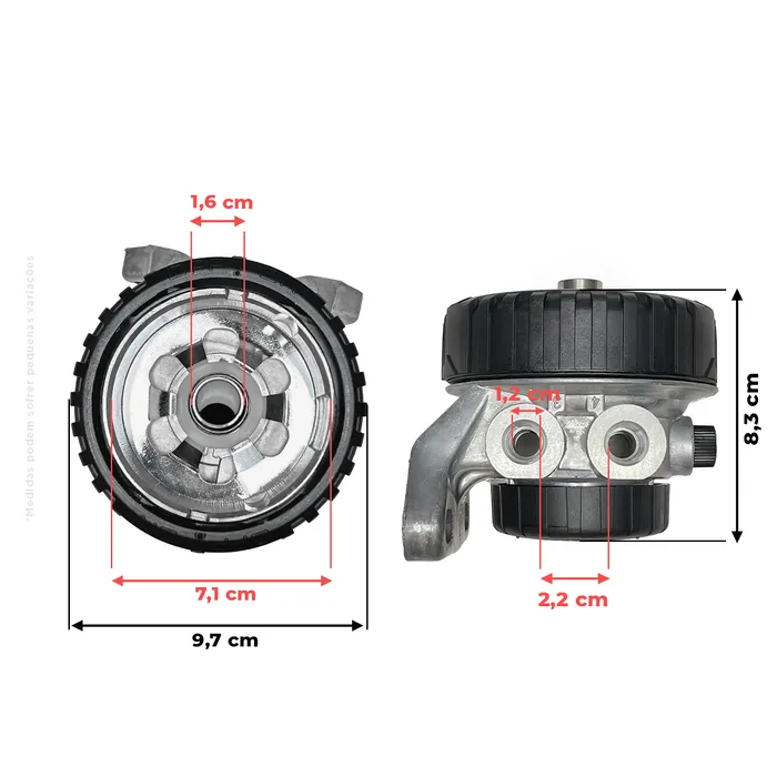 Cabeçote do Filtro De Combustível Aplicável Trator John Deere - RE500160
