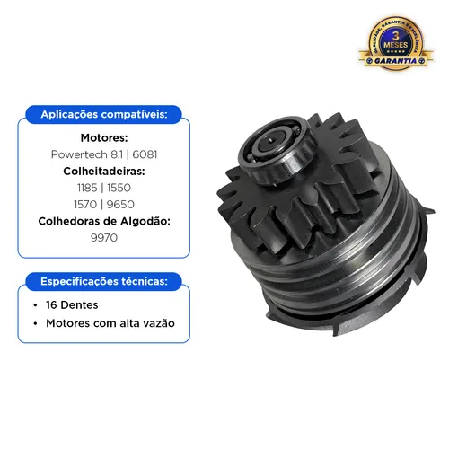 Bomba de Água Aplicável John Deere Motor 8.1 - RE521502