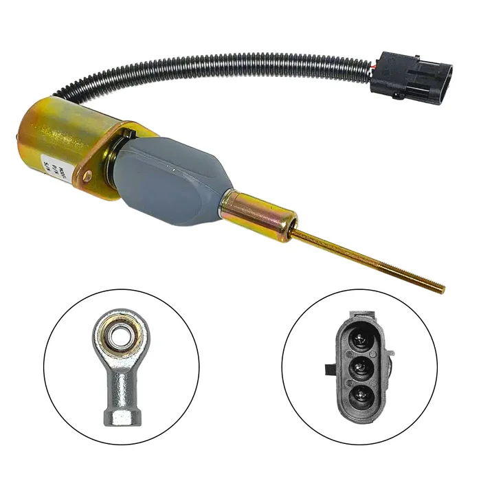 RE53507 / Solenoide De Parada 12v Colheitadeira / Trator John Deere