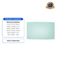 T242700 / Vidro Superior Traseiro Aplicável John Deere - imagem 2