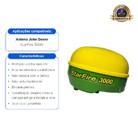Carcaça/Tampas Completa Para Antena Starfire 3000 Partes Superior E Inferior - imagem 2