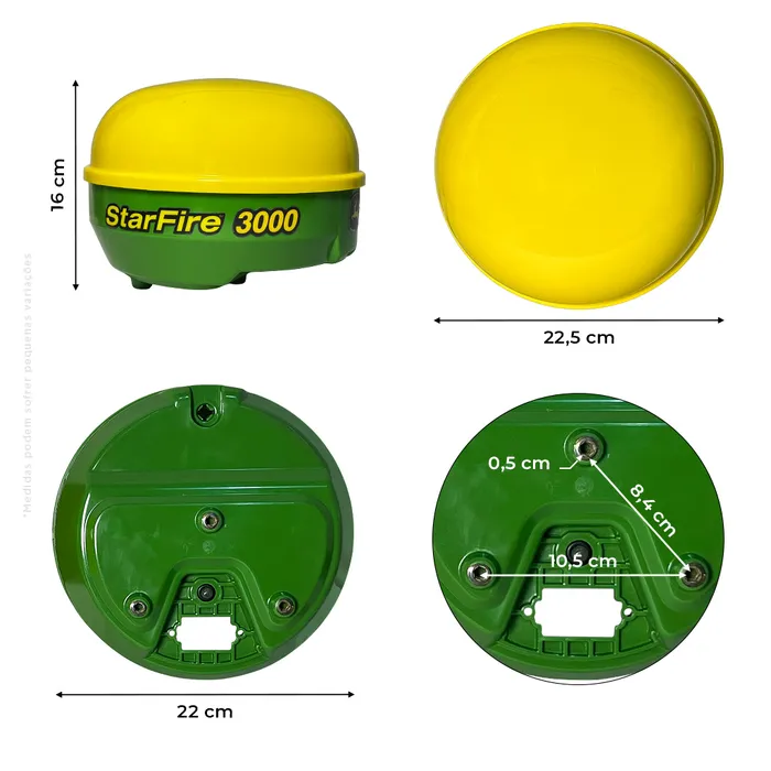 Carcaça/Tampas Completa Para Antena Starfire 3000 Partes Superior E Inferior