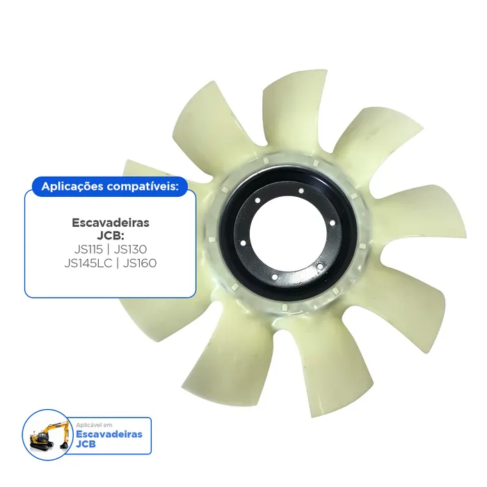 30927052 / Hélice Ventoinha Radiador Aplicável Escavadeiras Jcb