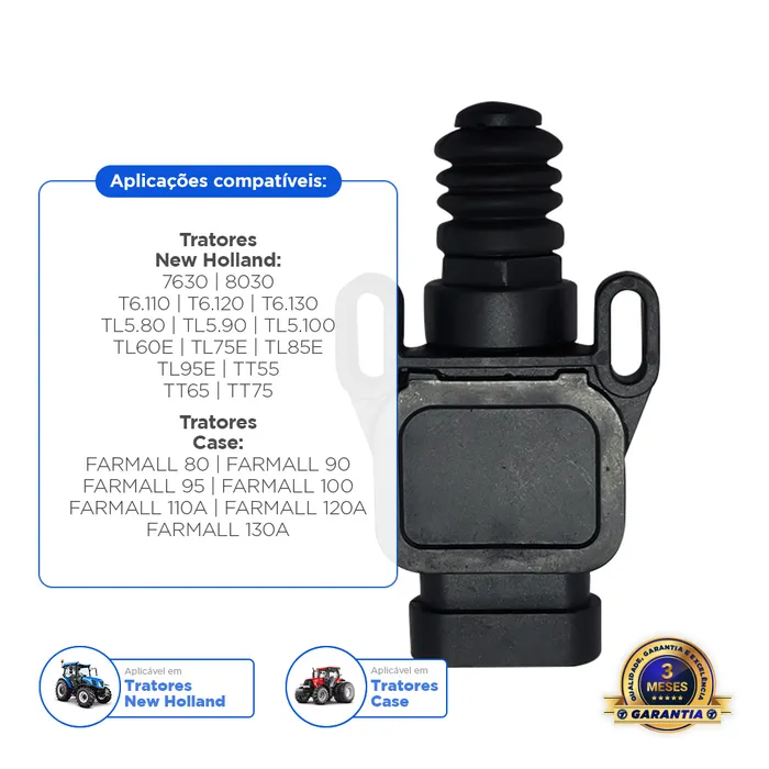 47137022 / Interruptor Pedal Freio Aplicável New Holland