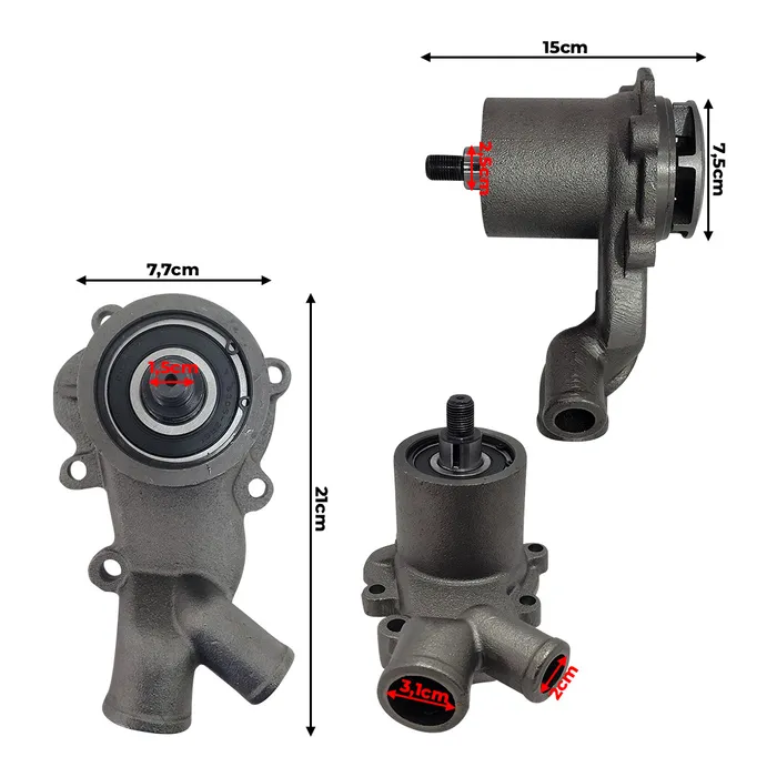 70990318 / Bomba D'Água Aplicável Trator Massey Ferguson