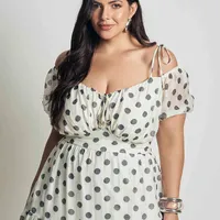 VESTIDO PLUS SIZE POÁ MARIAS BRANCO - imagem 5