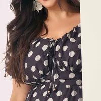 VESTIDO PLUS SIZE POÁ MARIAS PRETO - imagem 4