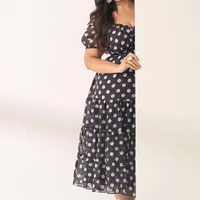 VESTIDO PLUS SIZE POÁ MARIAS PRETO - imagem 2