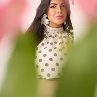 BLUSA POÁ GOLA ALTA BRANCO - imagem 4