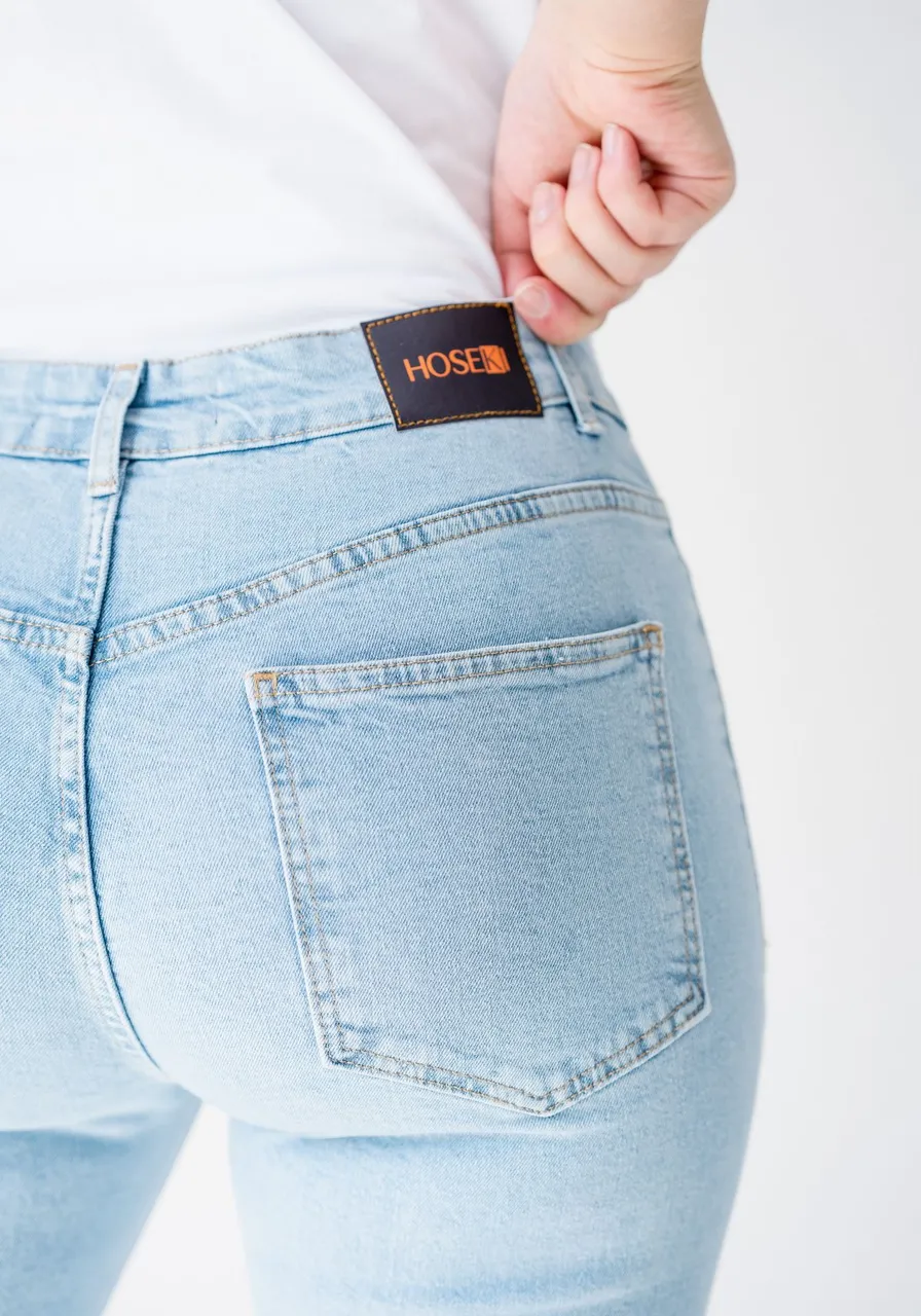 Calça Jeans Feminina Skinny Azul Clara