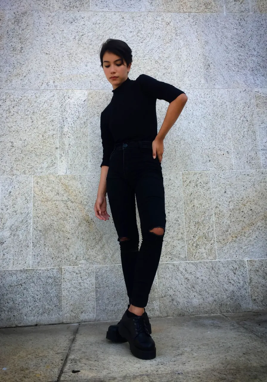 Calça Jeans Feminina Cintura Alta Preta
