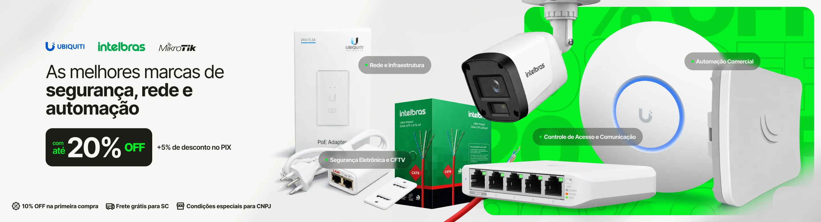 Banner Ofertas - Segurança, Rede e Automação