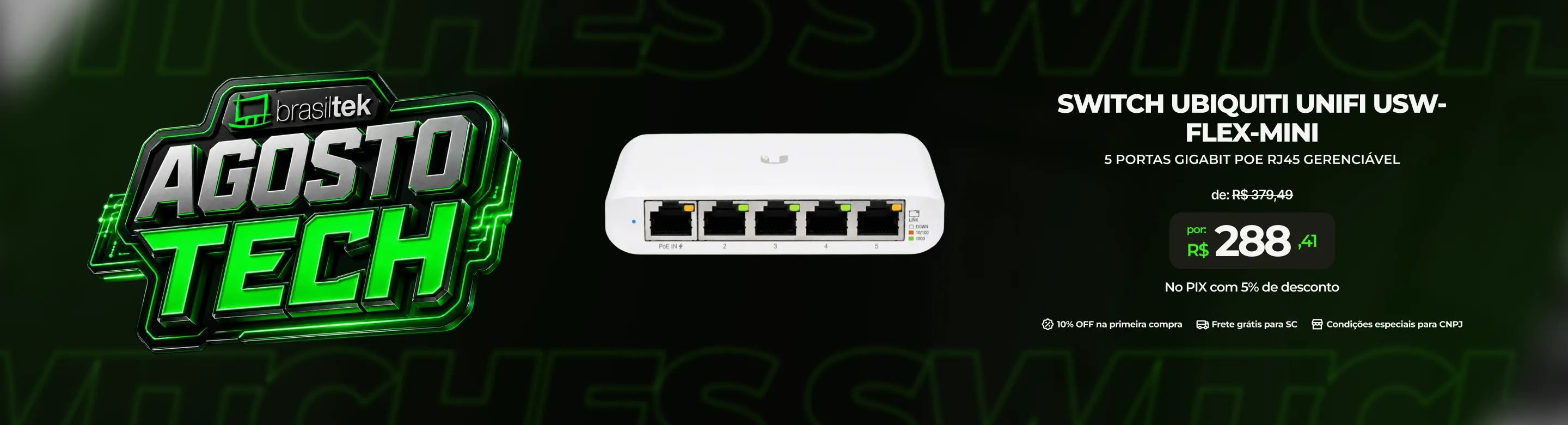 Banner Switch Ubiquiti UniFi USW-Flex-Mini