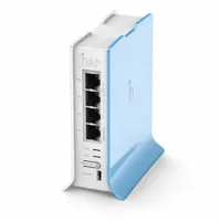 Roteador MikroTik hAP Lite RB941-2nD-TC-BR 2.4GHz Dual Chain RouterOS L4 4 Portas 10/100 Homologado Anatel - imagem 1