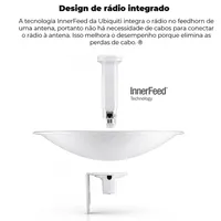Antena Ubiquiti PowerBeam 2.4GHz 18dBi CPE  PBE-M2-400-BR   150+MBPS  - imagem 5