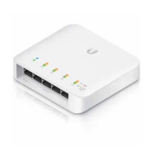 Switch Ubiquiti UniFi USW-Flex 5 Portas Gigabit PoE 802.3af Outdoor Gerenciável Rede Profissional