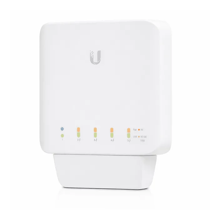 Switch Ubiquiti UniFi USW-Flex 5 Portas Gigabit PoE 802.3af Outdoor Gerenciável Rede Profissional