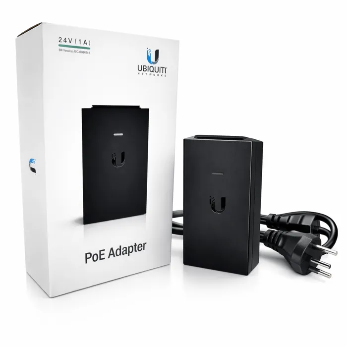 Injetor Fonte PoE 24V 24W Ubiquiti POE-24-24W-BR Com Proteção ESD