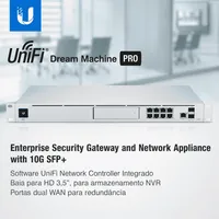Gateway Roteador Ubiquiti UDM  Pro UniFi 10G SFP+ 8 Portas - imagem 3