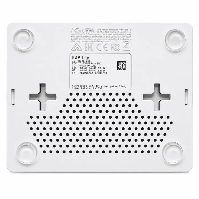 Roteador MikroTik hAP lite RB941-2nD WiFi 4 300Mbps 4 Portas