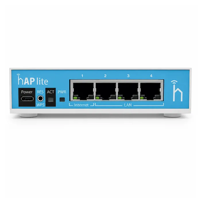 Roteador MikroTik hAP lite RB941-2nD WiFi 4 300Mbps 4 Portas