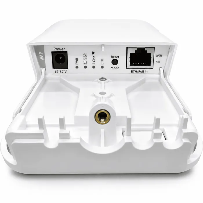 Access Point MikroTik RBwAP2nD WiFi 4 300Mbps PoE Externo Parede Teto RouterOS L4