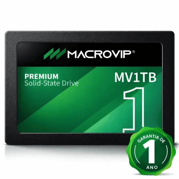 SSD Macrovip 1TB SATA 3 2.5 6Gb/s Leitura Velocidade 520MB/s
