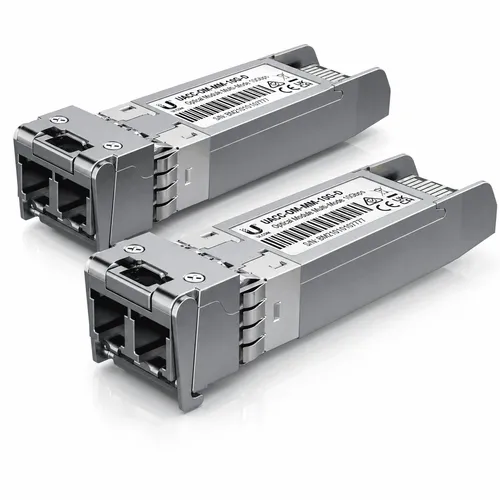 Kit 2 Módulo SFP+ Ubiquiti 10G 300m Multimodo LC UACC-OM-MM-10G-D-2 
