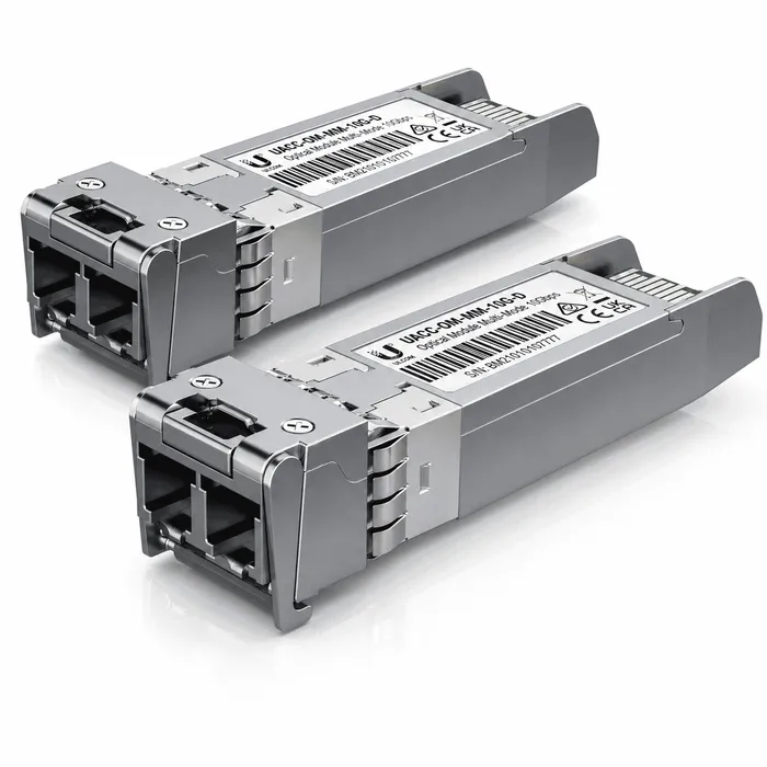 Kit 2 Módulo SFP+ Ubiquiti 10G 300m Multimodo LC UACC-OM-MM-10G-D-2 