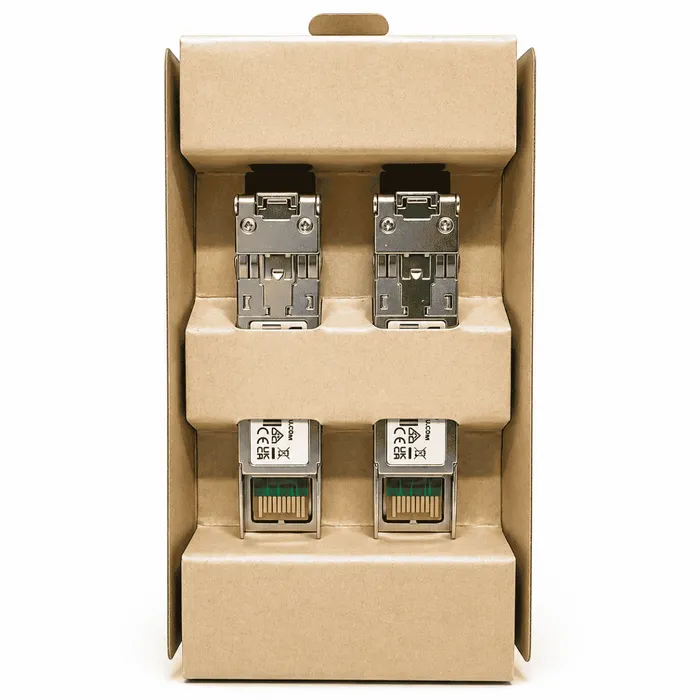 Kit 2 Módulo SFP+ Ubiquiti 10G 300m Multimodo LC UACC-OM-MM-10G-D-2 