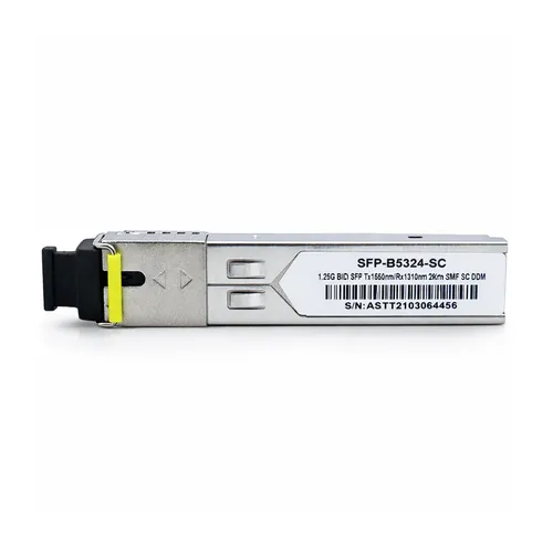 Módulo SFP BiDi 1.25G 20Km SC DDM Compatível Cisco GLC-BX-D Fibra Óptica Monomodo