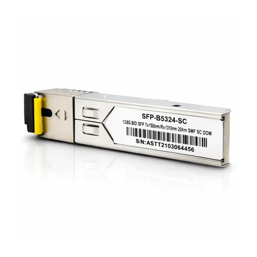 Módulo SFP BiDi 1.25G 20Km SC DDM Compatível Cisco GLC-BX-D Fibra Óptica Monomodo