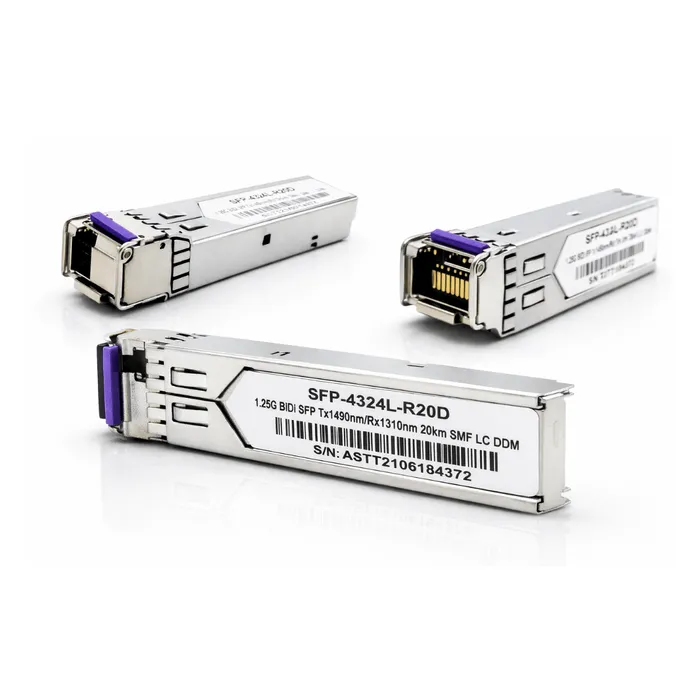 Módulo SFP BiDi 1.25G 20Km LC DDM Alta Performance Compatível Cisco GLC-BX-D