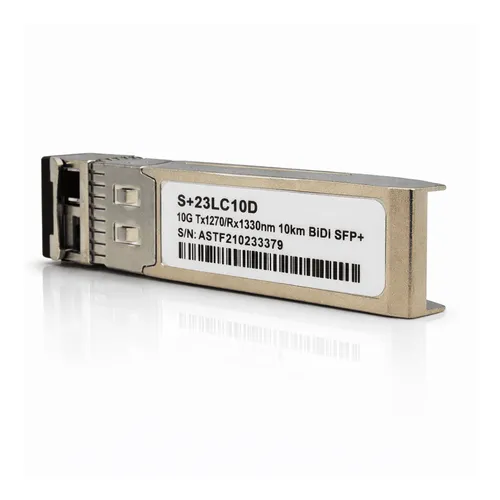 Módulo SFP+ 10G 10KM BiDi LC DDM TX1270/RX1330nm Compatível MikroTik S+23LC10D