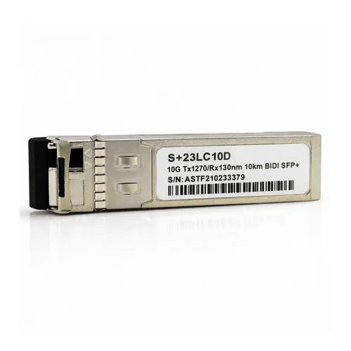 Módulo SFP+ 10G 10KM BiDi LC DDM TX1270/RX1330nm Compatível MikroTik S+23LC10D