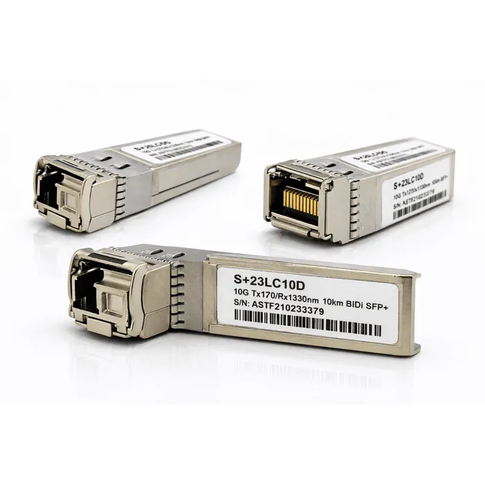 Módulo SFP+ 10G 10KM BiDi LC DDM TX1270/RX1330nm Compatível MikroTik S+23LC10D