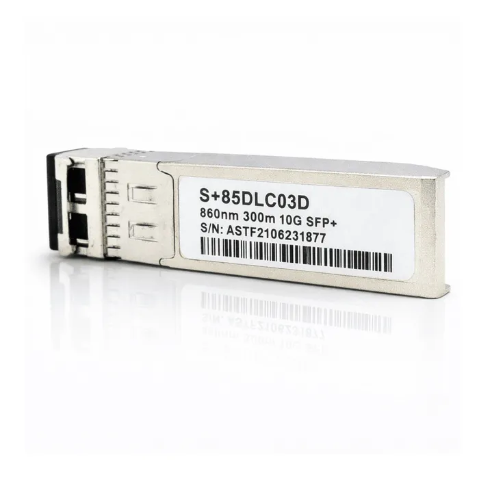 Módulo SFP+ 10G SR 300M MMF LC Duplex DDM 850nm S+85DLC03D Compatível Cisco E MikroTik