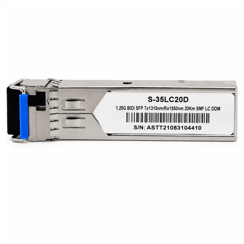Módulo SFP MikroTik S-35LC20D 1.25G 20KM BIDI LC DDM TX1310/RX1550