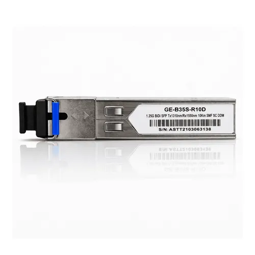 Módulo SFP 1.25G BIDI 10KM SC DDM Tx1310/Rx1550 Monomodo SMF Compatível Cisco Alta Performance Redes Ópticas