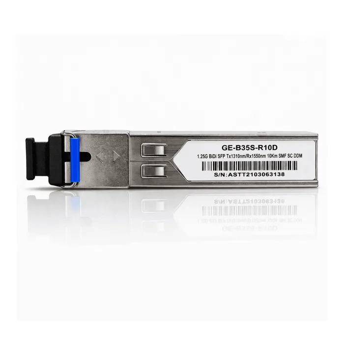 Módulo SFP 1.25G BIDI 10KM SC DDM Tx1310/Rx1550 Monomodo SMF Compatível Cisco Alta Performance Redes Ópticas