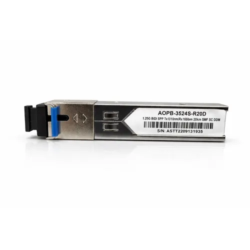 Módulo Transceiver SFP BIDI 1.25G 20KM SC DDM TX1310 RX1550 SMF 3524S-R20D