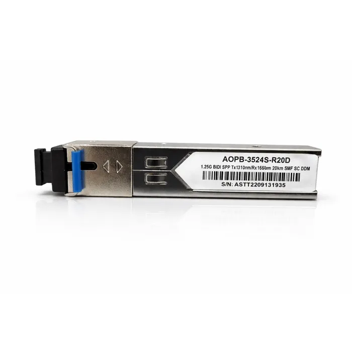 Módulo Transceiver SFP BIDI 1.25G 20KM SC DDM TX1310 RX1550 SMF 3524S-R20D