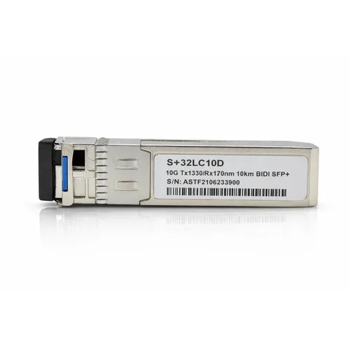 Transceiver Módulo SFP+ 10G BIDI 10KM SMF LC DDM TX1330 RX1270 S+32LC10D