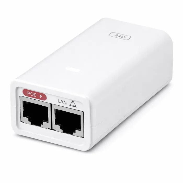 Fonte PoE Ubiquiti 24V 0.3A Gigabit POE-24-7W-G Original