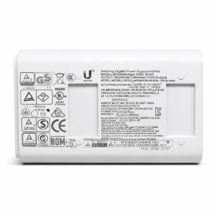 Fonte PoE Ubiquiti 24V 0.3A Gigabit POE-24-7W-G Original