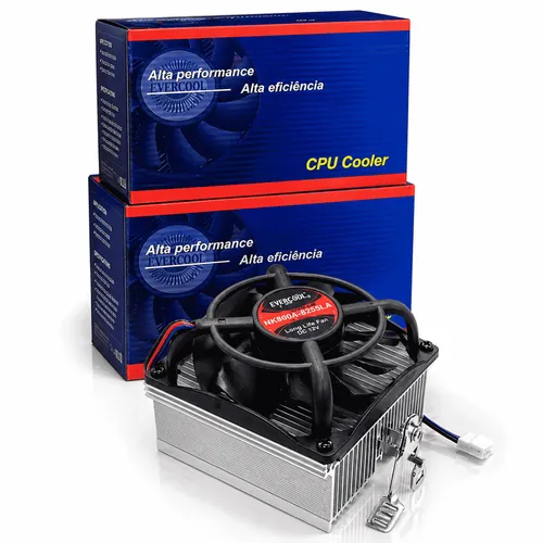 Cooler CPU AMD Processador Evercool NK805A 80mm Silencioso Alumínio