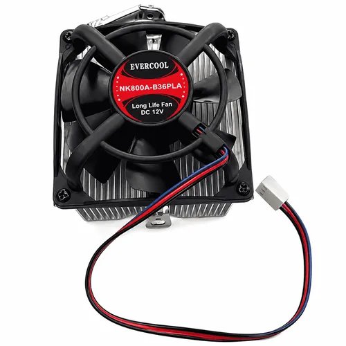 Cooler CPU AMD Processador Evercool NK805A 80mm Silencioso Alumínio