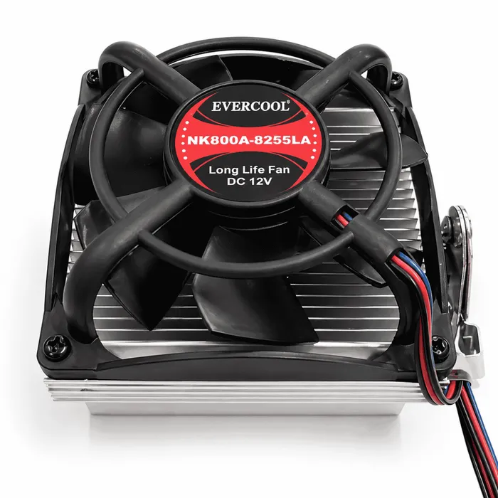 Cooler CPU AMD Processador Evercool NK805A 80mm Silencioso Alumínio