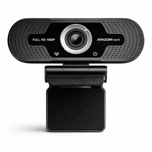 Webcam Argom Tech ARG-WC-9140BK Full HD 1080p Com Microfone USB - Preta